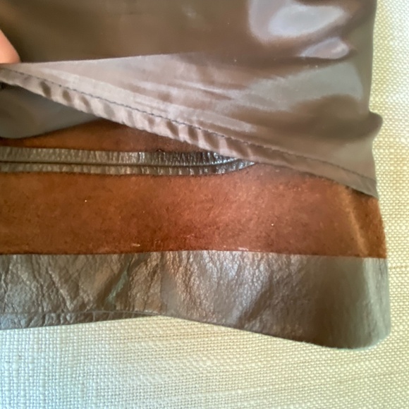 Mix-It Womens Brown Soft Leather Western Casual Skirt- Sz-4 - Picture 4 of 14